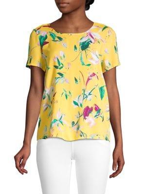 Vero Moda Floral Easy Short Sleeve Top
