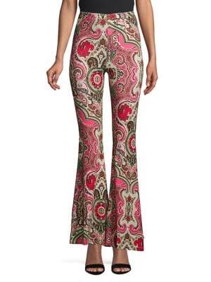Free People Printed Flared Pants
