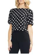 Vince Camuto Dotted Envelope Sleeve Top