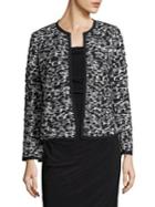 Imnyc Isaac Mizrahi Printed Open Front Jacket