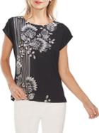 Vince Camuto Modern Rouge Floral Blouse