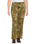 Context Tassel Accented Floral Print Pants