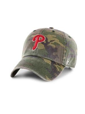 47 Brand Camo Phillies Clean Up Cotton Baseball Cap