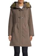 Ivanka Trump Quilted Faux-fur Hooded Jacket