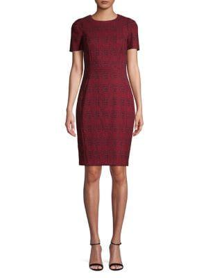 Calvin Klein Plaid Shift Dress