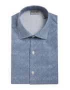 Kenneth Cole Reaction Slim-fit Printed Dress Shirt