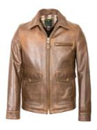 Schott Nyc Burnished Leather Delivery Jacket
