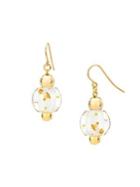 Gold And Honey Mini Drop Goldplated & Lucite Earrings