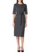 Tahari Arthur S. Levine Chevron Midi Sheath Dress