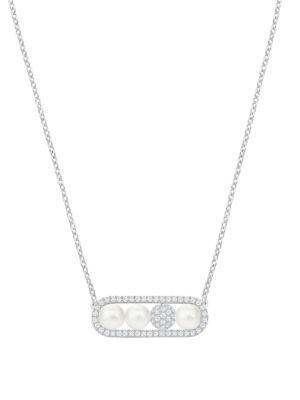 Fundamental Swarovski Crystal Pearl Necklace