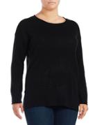 Lord & Taylor Plus Plus Relaxed Cashmere Pullover