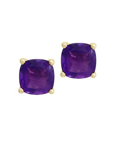 Effy Amethyst And 18k Yellow Gold Earrings