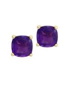 Effy Amethyst And 18k Yellow Gold Earrings