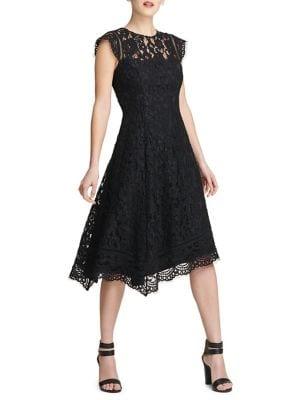 Donna Karan Lace Midi Dress