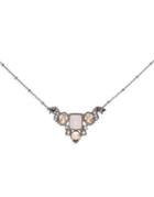 Jenny Packham Cluster Crystal Pendant Necklace
