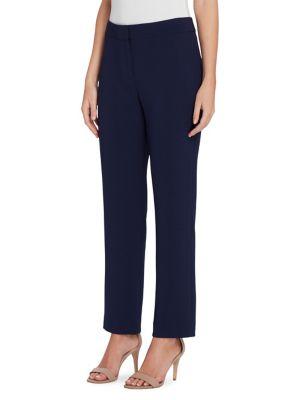 Tahari Arthur S. Levine Petite Pebble Crepe Pants