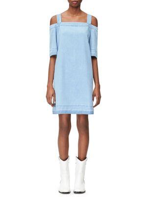 Calvin Klein Jeans Cold-shoulder Cotton Shift Dress