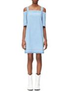 Calvin Klein Jeans Cold-shoulder Cotton Shift Dress