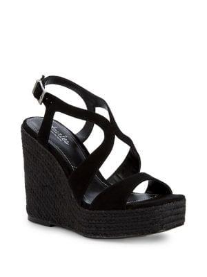 Charles By Charles David Damon Suede Wedge Espadrilles
