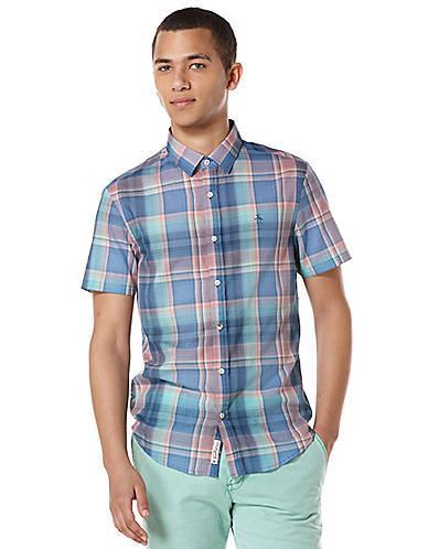 Original Penguin Plaid Sport Shirt