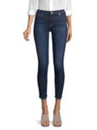 7 For All Mankind Raw Hem Ankle Skinny Jeans