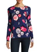Lord & Taylor Floral Long Sleeved Cardigan