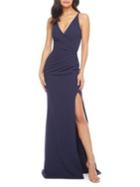 Dress The Population Jordan Wrap-front Gown