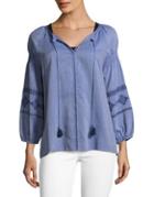 Tommy Bahama Embroidered Cotton Top