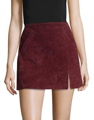 Blanknyc Welt Pocket Leather Mini Skirt