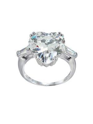 Lord & Taylor Cubic Zirconia Heart Ring