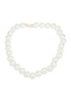 Kenneth Jay Lane 12mm White Round Light Cultura Pearl Strand Necklace