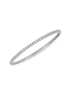 Morris & David 14k White Gold & 3.25 Tcw Diamond Bracelet