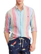 Polo Ralph Lauren Classic-fit Striped Linen Button-down Shirt
