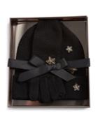 Bcbgmaxazria 3-piece Stars Merino Gloves And Hat Set