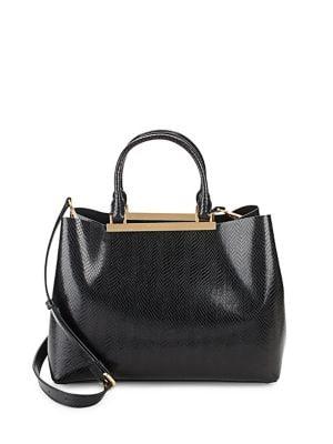 Donna Karan Mally Large Leather Satchel
