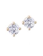 Lonna & Lilly Goldtone And Clear Stone Stud Earrings