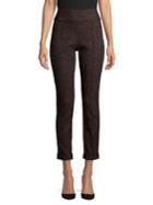 Lord & Taylor Petite Kelly Animal Print Pull On Ankle Pants