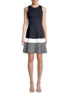 Eliza J Colorblock A-line Dress