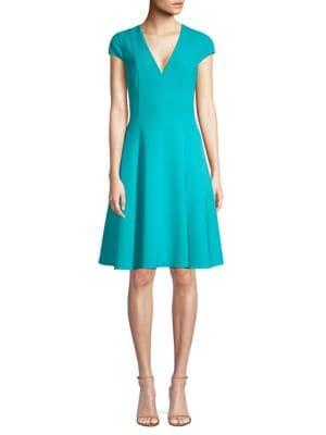 Black Halo Kayley Fit-&-flare Dress