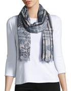 Lord & Taylor Floral Paisley Scarf