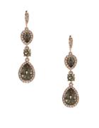 Givenchy Pave Teardrop Earrings