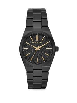 Michael Kors Channing Three-hand Black Stainless Steel Watch