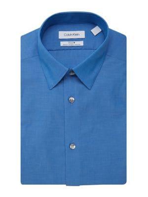 Calvin Klein Slim-fit Chambray Button-down Shirt