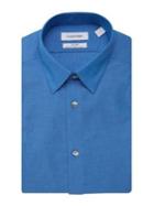 Calvin Klein Slim-fit Chambray Button-down Shirt
