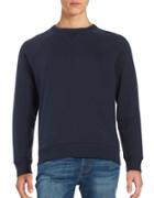 Brooks Brothers Red Fleece Raglan-sleeve Cotton Sweater