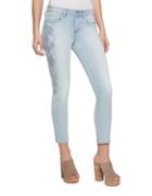 Jessica Simpson Jordan Embroidered Ankle-length Jeans