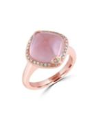Effy Rose Quartz, Diamond 14k Rose Gold Ring