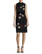 Ivanka Trump Floral Embroidery Knee-length Dress