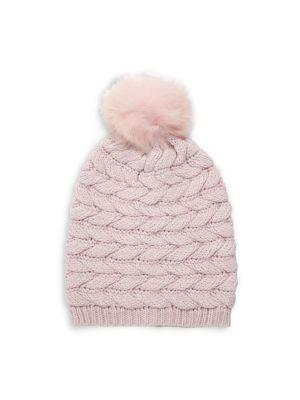 Ugg Shearling Pom-pom Cable-knit Beanie