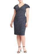 Lauren Ralph Lauren Plus Jersey Flutter-sleeve Dress